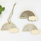 30 Pieces Rainbow Wood DIY Crafts Unfinished Wooden Cutouts Wood Discs Slices for Kid's DIY Projects Spring Summer Christmas Party Decorations (3.9 x 2.4 x 0.1 in)